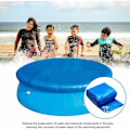 Miniatyrbillede 4 af 5: Vandtæt rund poolcover med rebstropper, støvtæt, nem opsætning til oppustelige
