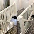 Miniatyrbild 3 av 4: 2 st glasklämmor 6-8 mm, rostfritt stål glasklämma, glasklämmor för balustrade, med bottenstödpelare, justerbar, för skärmar, poolstaket（53