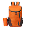 Miniatyrbild 1 av 3: Vandringsryggsäck, Vattentät och Slitstark Lätt Ryggsäck Packbar, Utomhus Resa Camping Dagryggsäck Fällbar-Orange，42*28*20cm