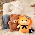 Miniatyrbillede 2 af 5: Plys elefant bamse børns trøstebamse gave bamse, 1 stk, 23 cm
