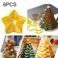 Miniatyrbilde 2 av 5: 6 stk femspissede stjerne fondantkutter kakeform
