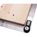 Miniatyrbilde 5 av 5: 1 stk digital vinkelmåler, vinkelmåler, 0-200 mm og vinkelmåling i rustfritt stål med hold, nullstilling og stor LCD-skjerm, MM/tommesystem, for trebearbeiding