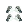 Miniatyrbild 1 av 4: Platthjul Universal Swivel Hjul Fast Platta Montering 1'' Mini