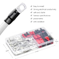 Miniatyrbillede 5 af 5: 120 stk. crimp terminal sæt bil elektriske terminaler med crimp bat