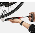 Miniatyrbilde 4 av 5: Sykkelpumpe med trykkmåler, 80PSI AV/FV MTB Luftpumpe Mini P