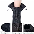 Miniatyrbillede 4 af 5: Vandafvisende Skocover, 1 Par Vandafvisende Regn Skocover, Vandafvisende Oversko, Sorte Anti-Slip Skocover