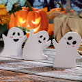 Miniatyrbillede 4 af 5: 3-pak halloween søde spøgelse bordplade dekorationer, hjem ferie pa