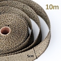 Miniatyrbillede 2 af 5: 50MM Titanium Magma Keramisk Varmeisoleringstape 10M + 10 stk. 30CM Rustfrit Stål Bånd til Manifoldrør