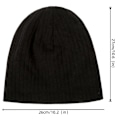 Miniatyrbilde 2 av 3: Vinterlue for menn og kvinner, bomullsstrikket slouchy lue, varm og elastisk lue for løping, sykling og ski