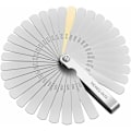 Miniatyrbilde 1 av 4: 32 blads følerlæresett, rustfritt stål følerlære dobbelt merket metrisk/imperial