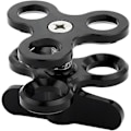 Miniatyrbillede 2 af 5: 3-huls Kugleklemme Dykkerlygter Kuglearm Sommerfugl Clip Holder til Action Kamera Lommelygte Tripod
