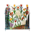 Miniatyrbilde 1 av 4: Hagegjerde kant blomstergjerde dekorasjon rustfritt jernbarriere
