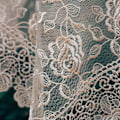 Miniatyrbilde 4 av 5: Rektangulær liten duk i blonder, vintage duk brodert O