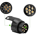 Miniatyrbillede 3 af 5: 7 til 13 Pin Trailer Adapter 7 Pin Trailer Stik til Bil Trailere, Traktor