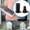 Pikkukuva 2 / 5: Silikoniset pölysuojukset aurinkosähköliittimille, vedenpitävät ja säänkestävät suojukset aurinkopaneelin PV-invertterille, musta