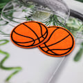 Miniatyrbillede 4 af 4: 20 stk. basketball broderi patches strygejern og sy på applikation patches badg
