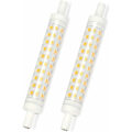 Miniatyrbillede 1 af 5: 2-PCS 10W R7s 118mm LED-pære Justerbar Varm Hvid 3000K 100W Halogen