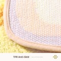 Miniatyrbillede 3 af 5: Sød Toast bademåtte 17,7 x 25,6 skridsikker badeværelsestæppe blødt sjovt plysset mikrofiber absorberende gulvmåtte til børneværelse, soveværelse, køkken - Grå kat