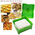 Miniatyrbilde 3 av 5: Tofu Press Form Form Maker DIY Hjemmelaget Ost Soya Bønneost Plast