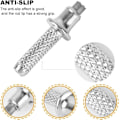 Miniatyrbillede 3 af 5: Vandrestavsspidser, Vandrestavsspids, Trekkingstav Højtrækstyrke Stålspids, Udskiftningsspidser til Vandrestave, Tungsten Carbon Stål Bærbar Alpenstock