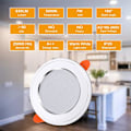Miniatyrbillede 3 af 5: LED indbygget loftlampe, super flad indbygget spot, varm hvid 3000k,