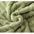 Miniatyrbilde 5 av 5: Ekstra Myk Jacquard Teppe Enkelt 100 x 150 cm, Allsidig Sofadekken, Sengspledd, Sjal Teppe, Sengteppe, Sofadekke - Vann Grønn