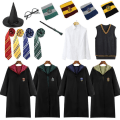 Miniatyrbild 5 av 5: Harry Potter magisk mantel set - Slytherin sju delar cosplay kostym