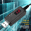 Miniatyrbillede 3 af 5: USB Boost Converter Kabel 9V til 12V DC Step-up Transformer Linje med LED Display