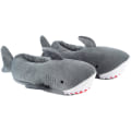 Miniatyrbilde 1 av 5: Koselige fleece Wicky Shark minneskum hus tøfler Chompi for kvinner
