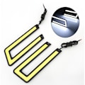 Miniatyrbillede 4 af 5: 2 stk. U-formede hvide COB LED-lys 5500K kørelys DR