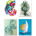 Miniatyrbild 3 av 5: Papperslindare Vågskapare Verktyg för Pappers Quilling DIY Hantverk Papper