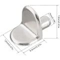 Miniatyrbillede 2 af 5: 20 stk. hyldeknægte, 5 mm hyldeklods L-formet støtte til træ og glas