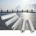 Miniatyrbilde 5 av 5: Set med 5 lange sinkeskruer med sekskantmutter for koblingsstang M8 x 50