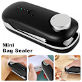 Miniatyrbilde 2 av 5: Mini Folieforsegler 2 i 1 Poseforsegler med Kutter, USB Oppladbar Poser Plastposer Sveisemaskin