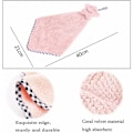 Miniatyrbillede 2 af 5: Stjerneformede absorberende håndklæder til køkken eller badeværelse, absorberende håndklæde til køkken og badeværelse, pink 6 stk.