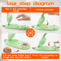 Miniatyrbillede 3 af 5: 2 i 1 Manuel Dumpling Wrapper Mold Maker - Empanadas og Dumplin