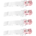 Miniatyrbilde 1 av 5: 4 stk Dynetrekkholder Klemmer Dynetrekkholder Baby Sengelaken Griper Justerbare Lakenholder Stropper Sengbåndholder Fester Gripeklemmer