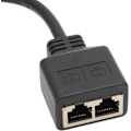 Miniatyrbillede 3 af 5: RJ45 Splitter Adapter, 1 til 2 Port RJ45 Netværk Ethernet Adapter Splitter, CAT8 Netværkskabel Splitter Adapter til Hjemmekontor