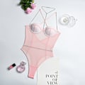 Pikkukuva 5 / 5: Näkyvä Yksivärinen Uimapuku Korkea Leikkaus Mikro Monokini Bikini Min