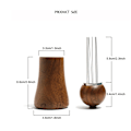 Miniatyrbillede 2 af 5: 1 stk. Kaffe Klud Pulver Nål Omrøring Løs Pulver Nål Rustfrit Stål med Klud-stil Pulver Nål Base, 9,2*4,6cm
