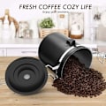 Miniatyrbilde 5 av 5: 1,5 L rustfritt stål oppbevaringsboks for kaffe, te, kakao