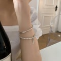 Miniatyrbillede 3 af 5: 2 stk. Diamant Armbånd sølvfarvet