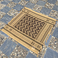 Miniatyrbild 3 av 5: Förtjockad arabisk utomhus fyrkantig sjal, magisk sjal, fritt modifierbar kamouflagesjal för specialsoldater, sjal