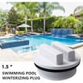 Miniatyrbild 2 av 5: Filteravloppslucka med O-ring 1,5 tum pool vinterplugg Po