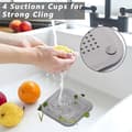 Miniatyrbilde 4 av 5: 2-pak silikon dusjfilter med sugekopp, vaskfilteravløp