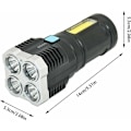 Pikkukuva 2 / 5: Taskulamppu (vakio) Super Bright LED -taskulamppu COB-sivulla