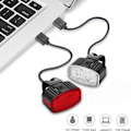 Miniatyrbild 4 av 5: Cykellampor, USB-laddningsbara cykellampor, LED-bakljus f