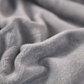Miniatyrbillede 4 af 4: Tykt varmt vintertæppe blødt fluffy tæppe til seng sofa - sølvgrå - 100*150cm