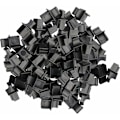 Miniatyrbillede 3 af 5: RJ45 Ethernet Hub Port Støvkappe Beskytter af FENGQLONG 50stk Sort
