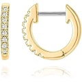 Miniatyrbillede 1 af 5: Forgyldte Cubic Zirconia Manchet Øreringe Stud
